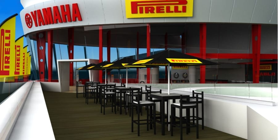 printed cafe umbrellas - pirelli