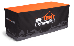 printed fitted table cover