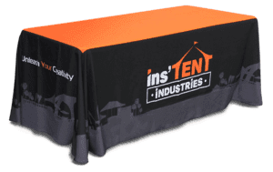 printed non-fitted table cover