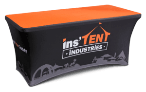 printed stretch table cover