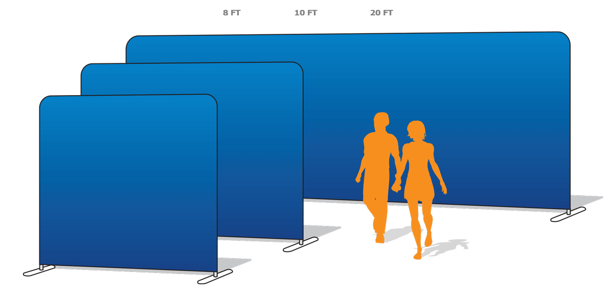 straight stretch tension walls