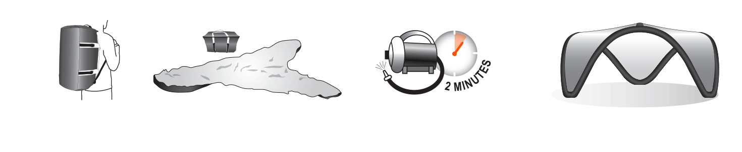 Airwave inflatable canopy Easy Setup