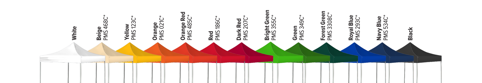 Employee Screening Tent Color Options