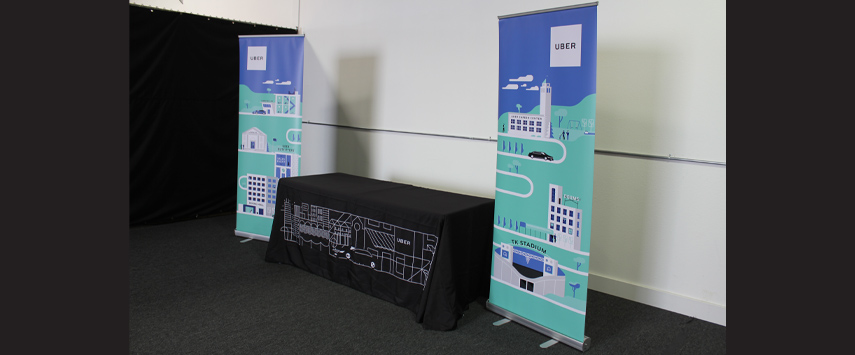 Uber event retractable banners