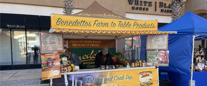 Benedettos Farm Canopy Tent Market Booth
