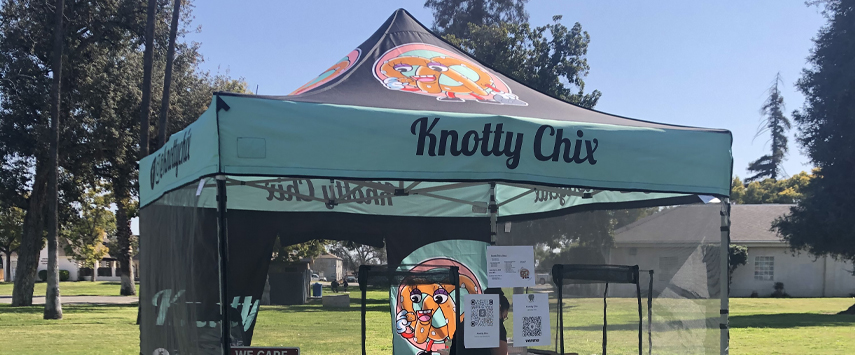 Knotty Chix PMS Color Tent