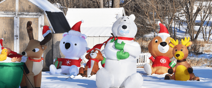 How inflatables are used for holidays