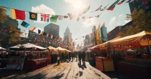 Outdoor pop-up canopy tents