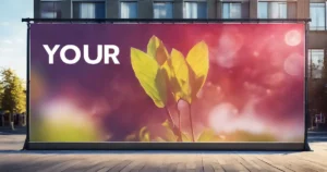 large custom printed display