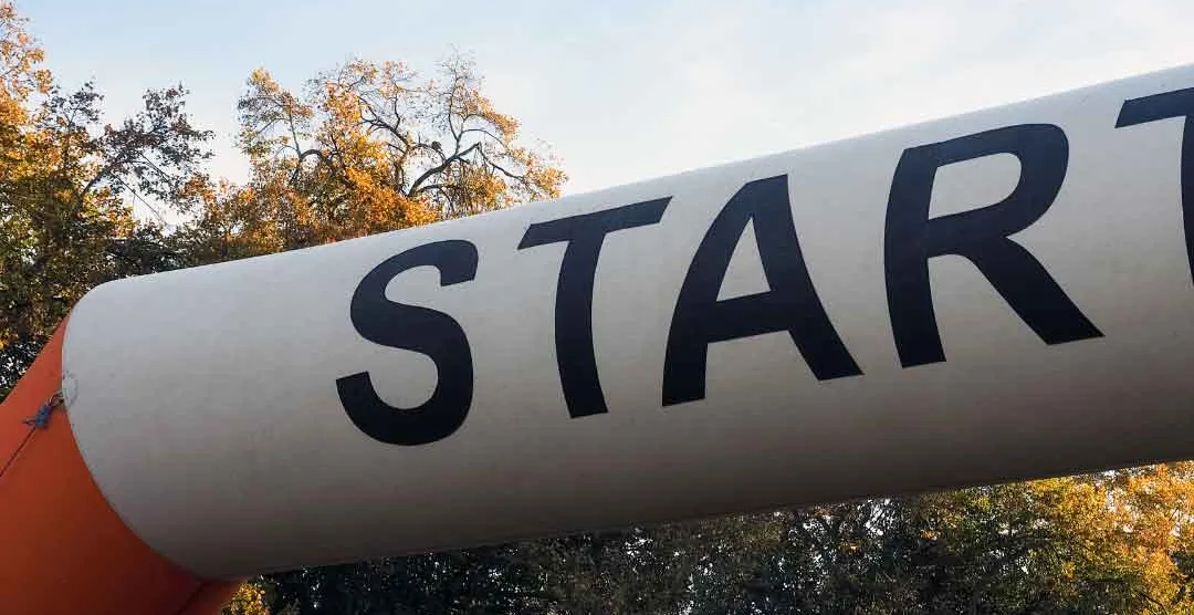 inflatable arch starting line