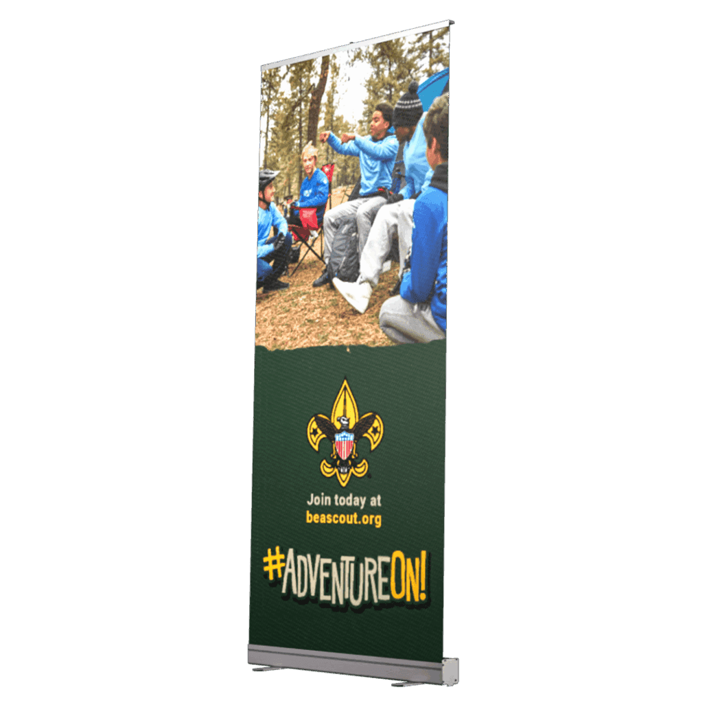 Scouting Arc Dsign Scouting Retractable Pop-up Banner - 33.5