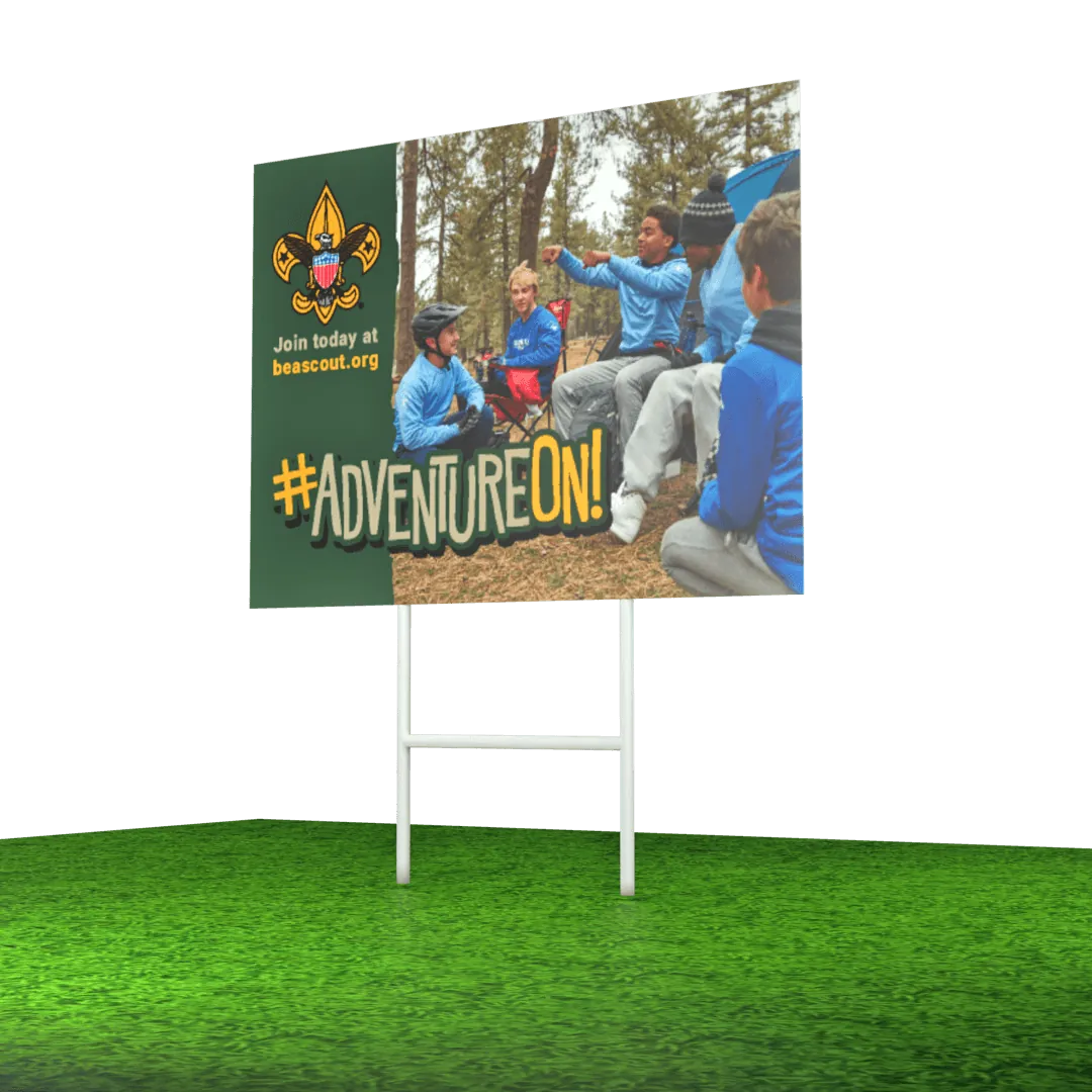 Scouting – Large Yard Sign Design 1 (Set of 8)